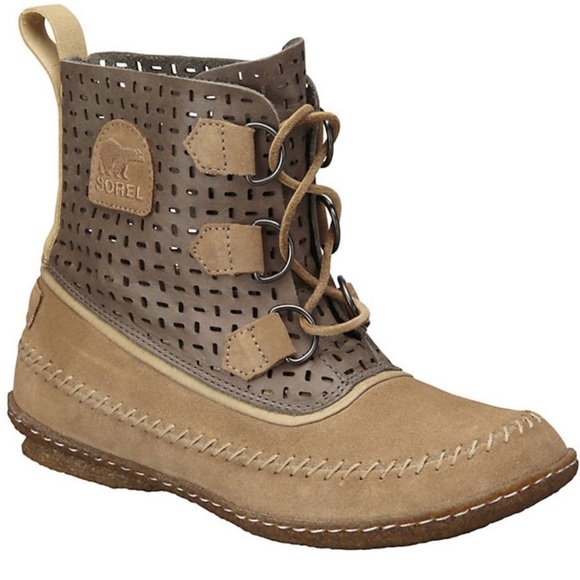 Sorel Ladies' Joplin Perforated Suede Ankle Boots, Size 10, NWOB - Picture 1 of 12